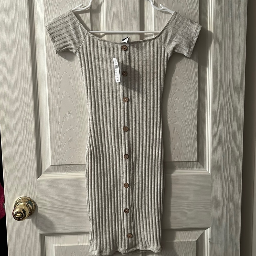 Off the shoulder mini dress